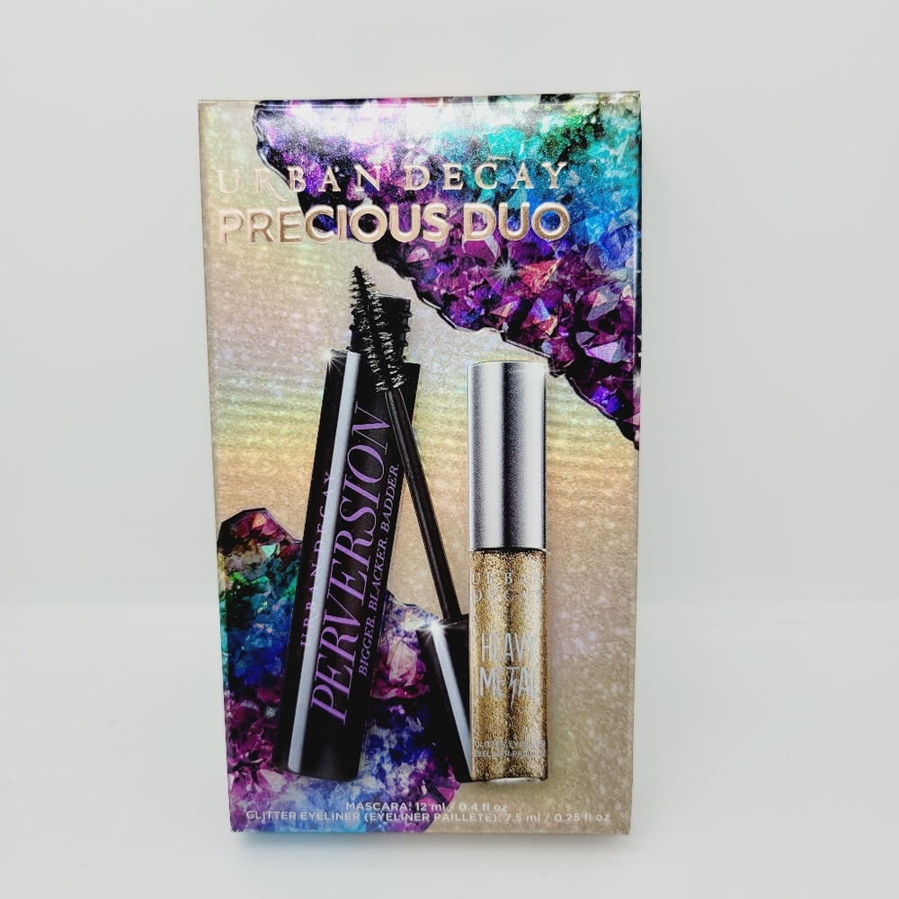 Urban Decay Precious Duo Set Black Mascara & Glitter Eyeliner Brand New in Box